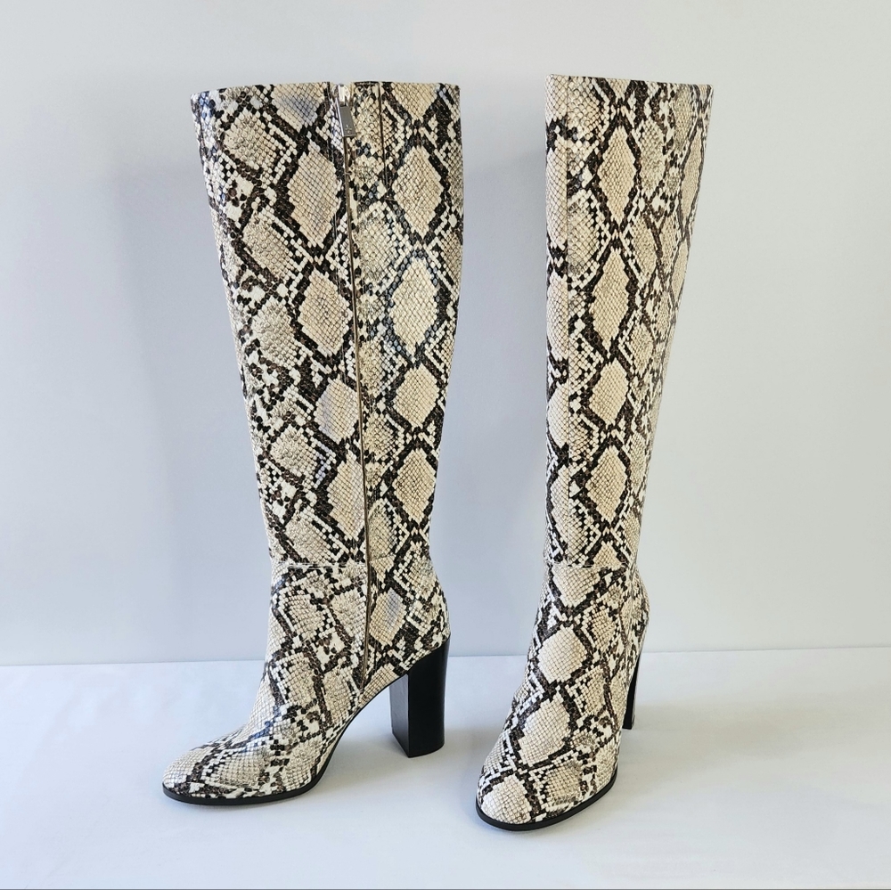 Kenneth Cole New York Justin Heeled Knee High Boots Women's Size 5 NWB
